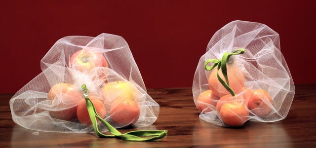 Obst- und Gemüsebeutel selber nähen: Beutel mit Obst